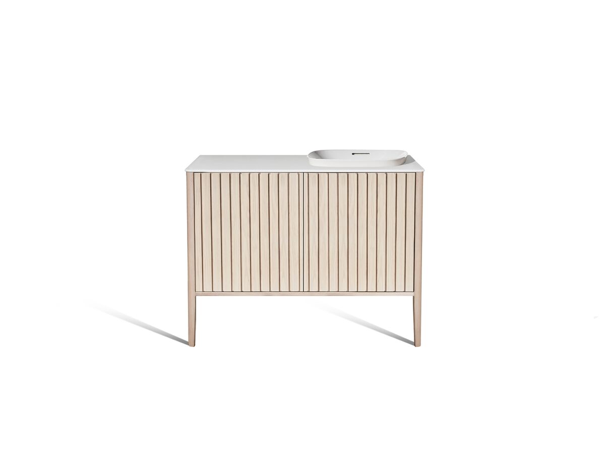 Reece ISSY Custom Cloud I 801-1000mm X 400-550mm X 800-900mm Vanity Unit With Legs 2 Touch Latch Doors Semi Inset (No Basin)