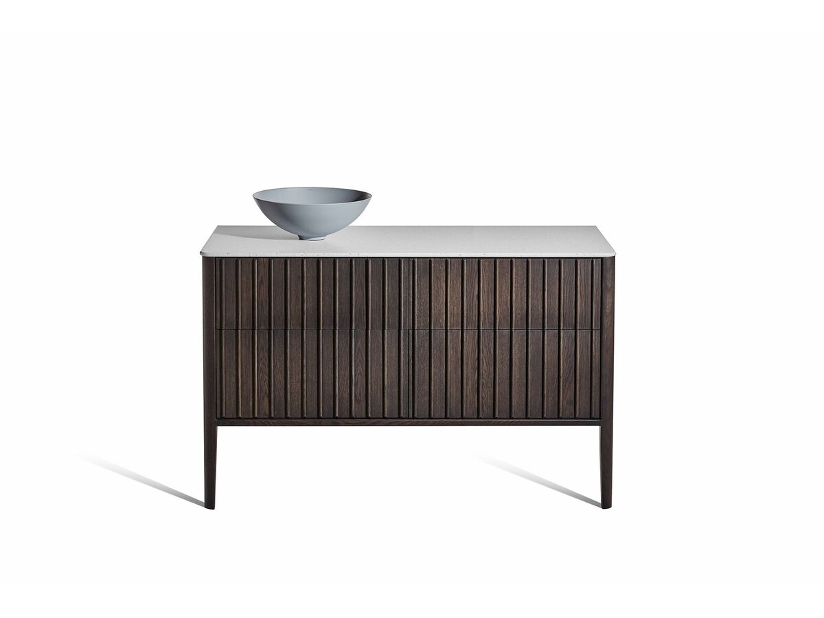 Reece ISSY Custom Cloud II 1201-1500mm X 400-550mm X 700-800mm Vanity Unit With Legs 4 Touch Latch Drawers (No Basin)