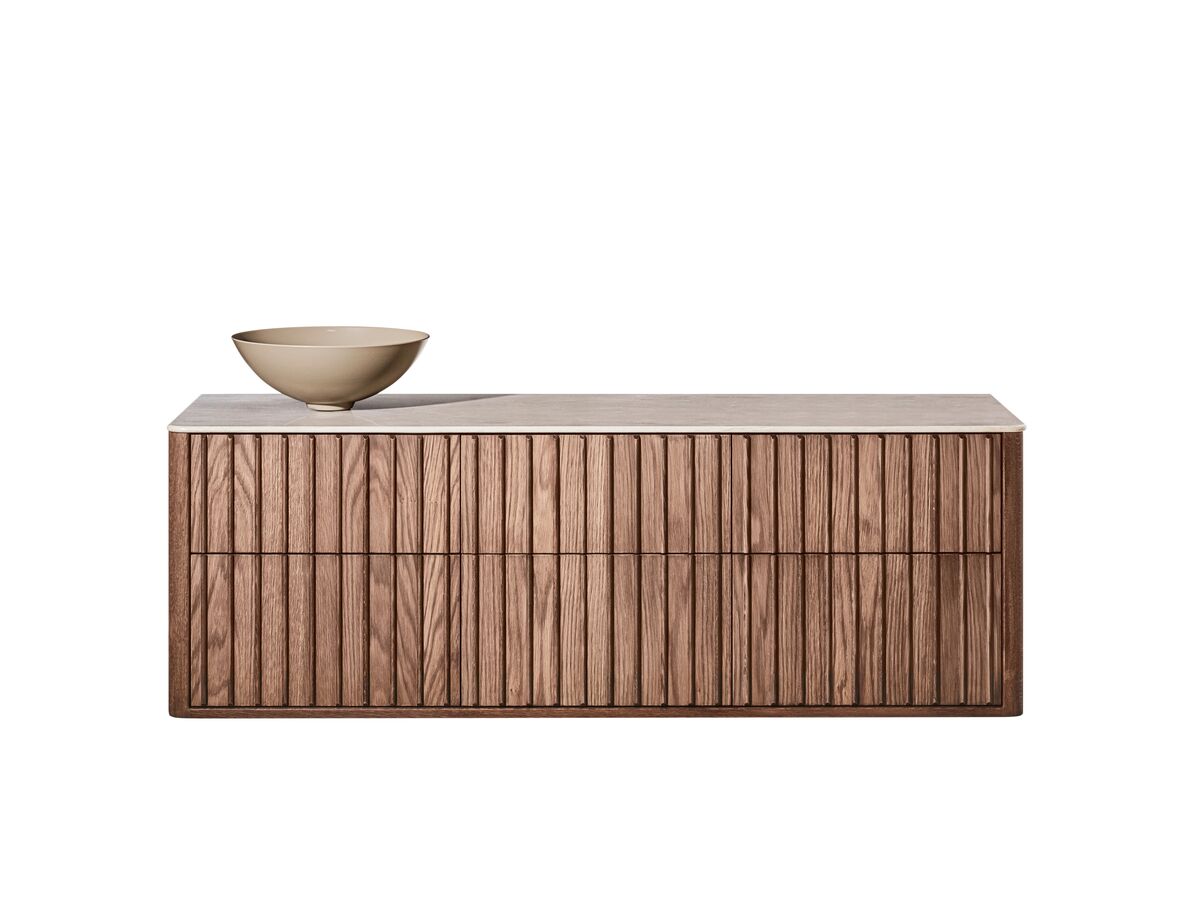 reece ISSY Custom Cloud II 1501-1800mm x 400-550mm x 510mm Wall Hung Vanity Unit 6 Touch Latch Drawers (No Basin)