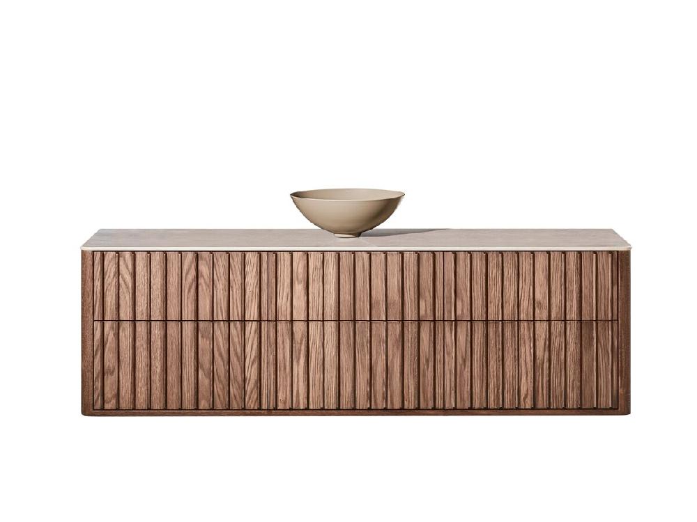 Reece ISSY Custom Cloud II 1801-2000mm X 400-550mm X 510mm Wall Hung Vanity Unit 6 Touch Latch Drawers (No Basin)