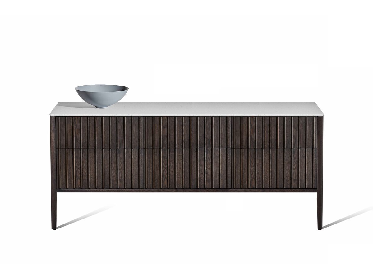 reece ISSY Custom Cloud II 1801-2000mm x 400-550mm x 700-800mm Vanity Unit with Legs 6 Touch Latch Drawers (No Basin)
