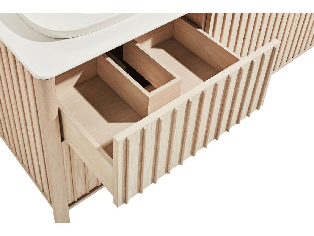 Reece ISSY Custom Cloud II 1801-2000mm X 400-550mm X 800-900mm Vanity Unit With Legs 6 Touch Latch Drawers Semi Inset (No Basin)