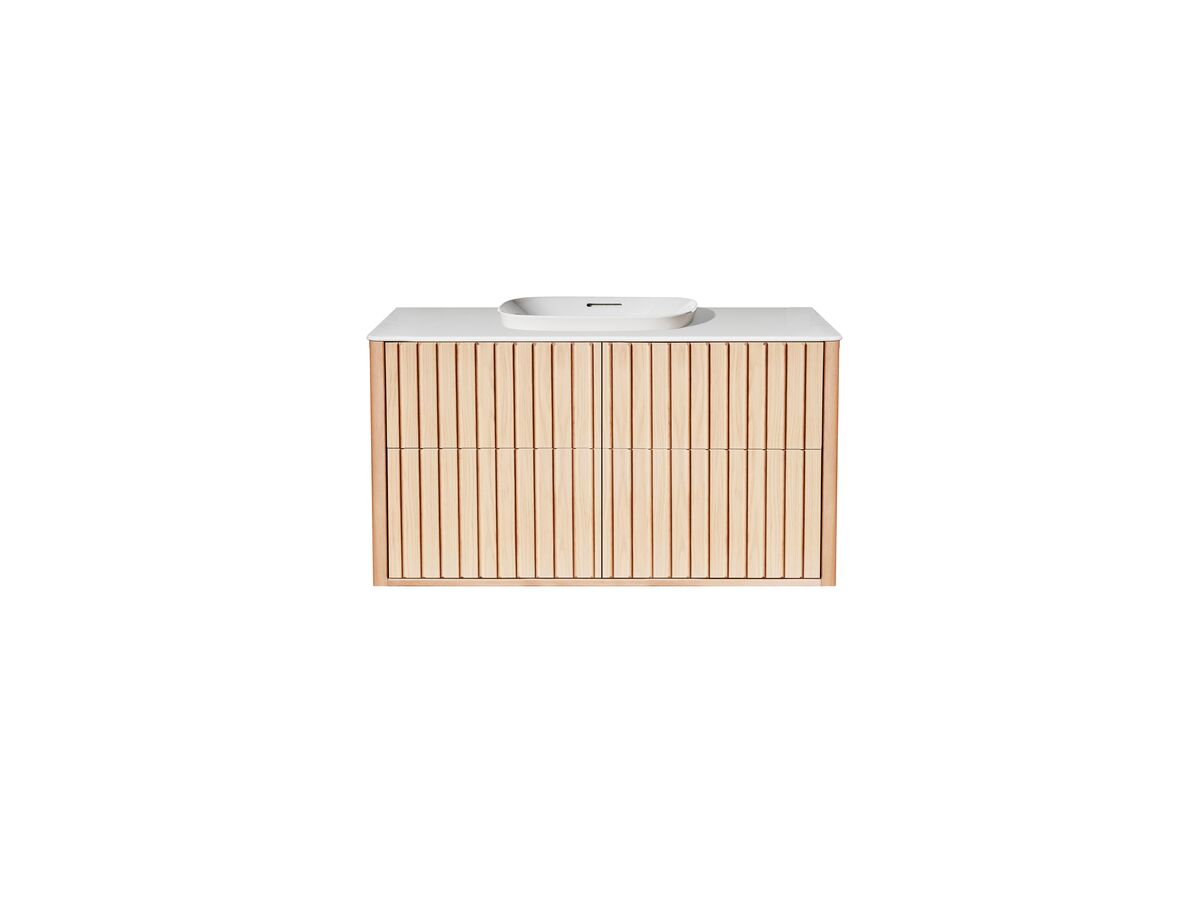 Reece ISSY Custom Cloud II 801-1000mm X 400-550mm X 610mm Wall Hung Vanity Unit 4 Touch Latch Drawers Semi Inset (No Basin)