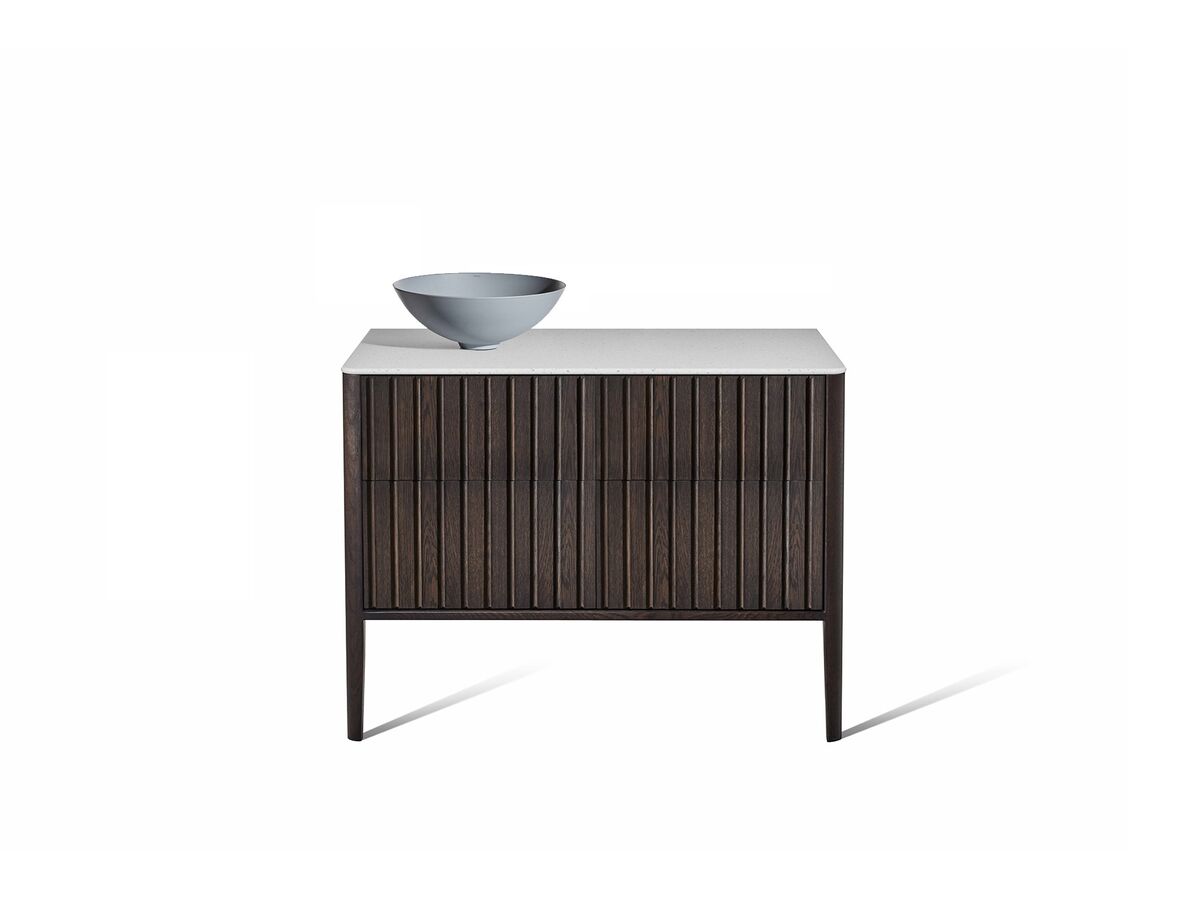 Reece ISSY Custom Cloud II 801-1000mm X 400-550mm X 700-800mm Vanity Unit With Legs 4 Touch Latch Drawers (No Basin)