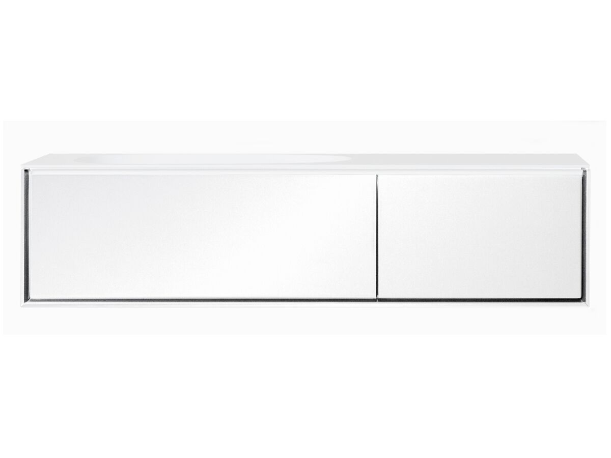 reece ISSY Glide 1200mm Wall Hung Vanity Unit Single Bowl 2 Drawers White