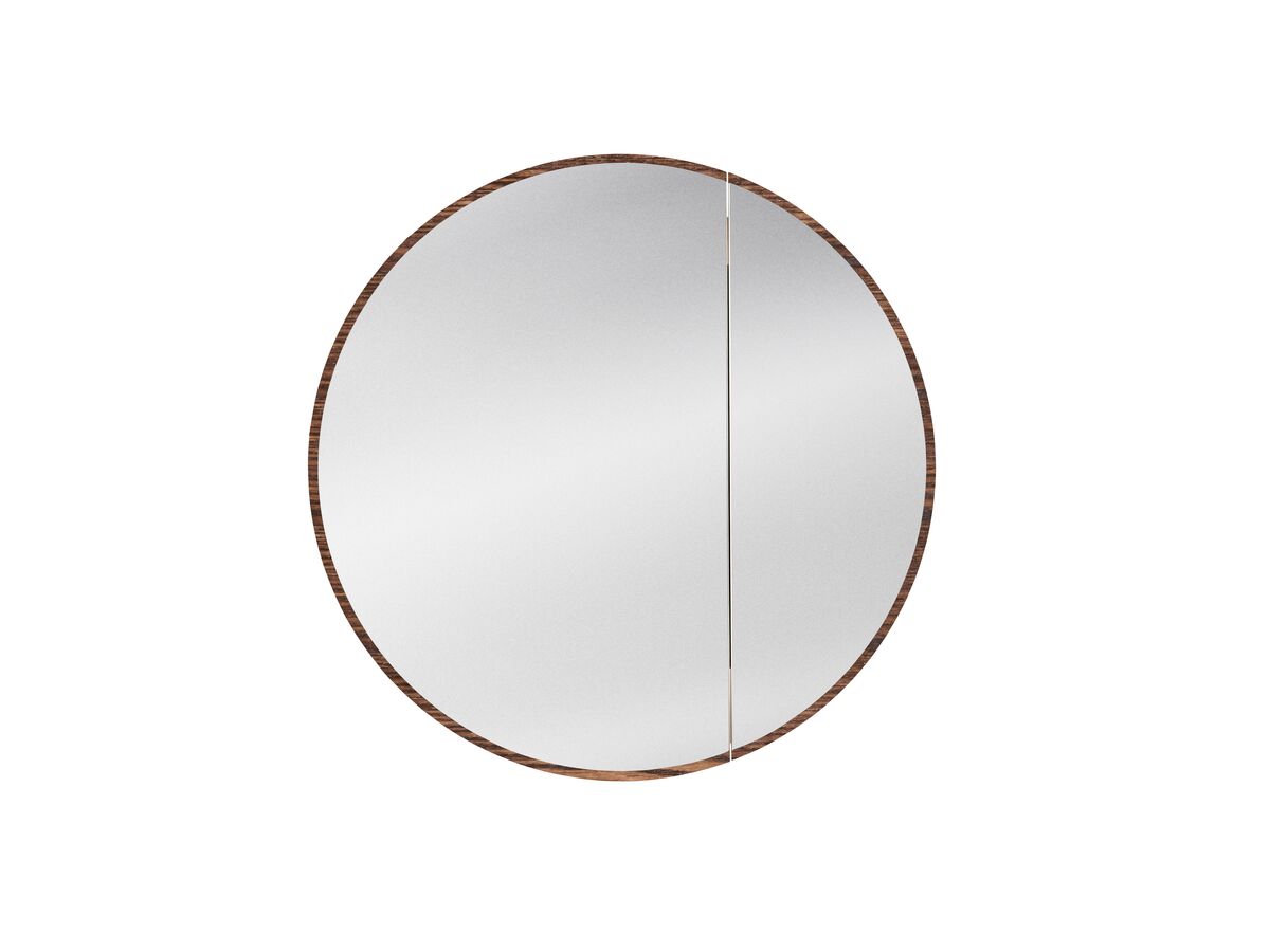 reece ISSY Halo 1000mm Round Mirror with Shaving Cabinet (Recessed)