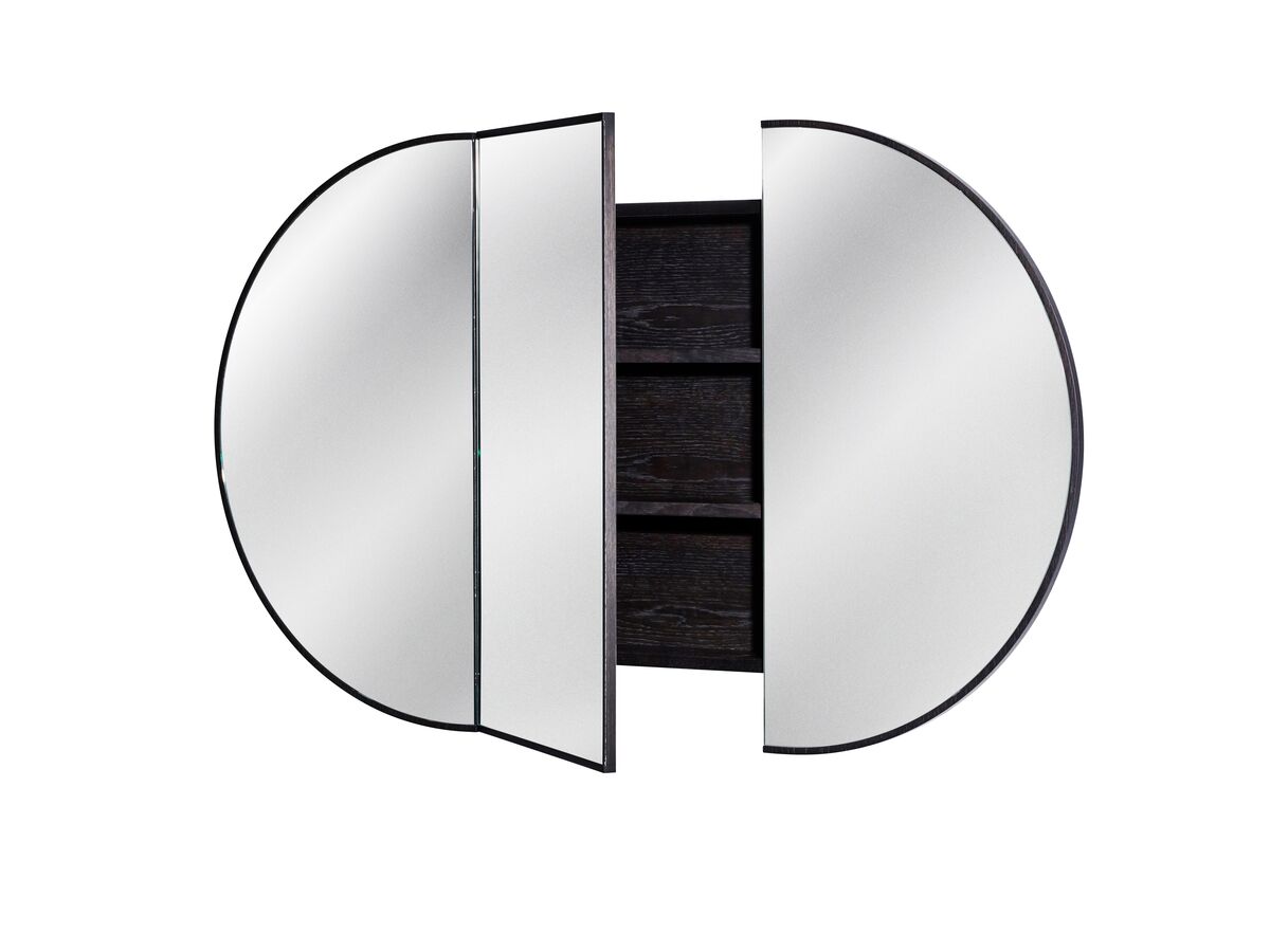 Reece ISSY Halo 1500 X 930mm Rounded Triple Mirror With Shaving Cabinet