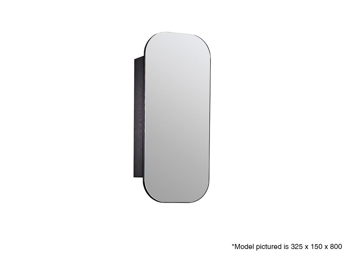 reece ISSY Z1 380mm x 900mm Oval Mirror with Shaving Cabinet