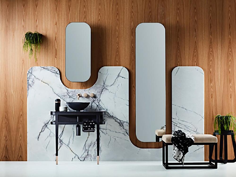 Reece ISSY Z1 400mm - 449mm X 1400mm - 1799mm Custom Tall Oval Mirror With Shaving Cabinet