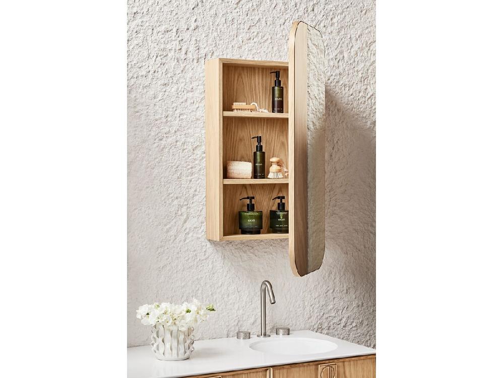 Reece ISSY Z1 500mm X 1000mm Recessed Oval Mirror With Shaving Cabinet