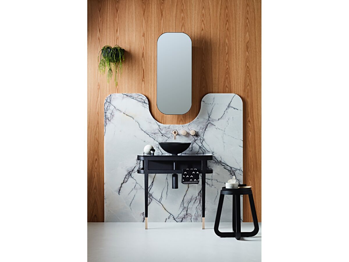 Reece ISSY Z1 501 - 600mm X 1001 - 1200mm Custom Recessed Oval Mirror With Shaving Cabinet