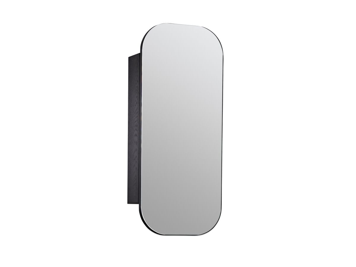 reece ISSY Z1 501 - 600mm x 1001 - 1200mm Custom Recessed Oval Mirror with Shaving Cabinet