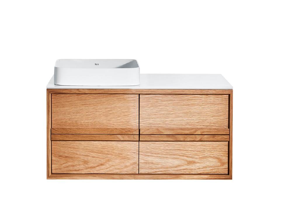 reece ISSY Z8 1000mm x 450mm x 390mm Vanity Unit 3 Drawers Semi Inset Basin