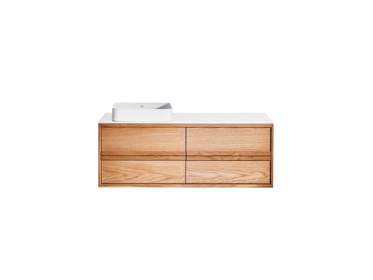 reece ISSY Z8 1101-1300mm x 450mm x 390mm Custom Vanity Unit 3 Drawers Semi Inset Basin