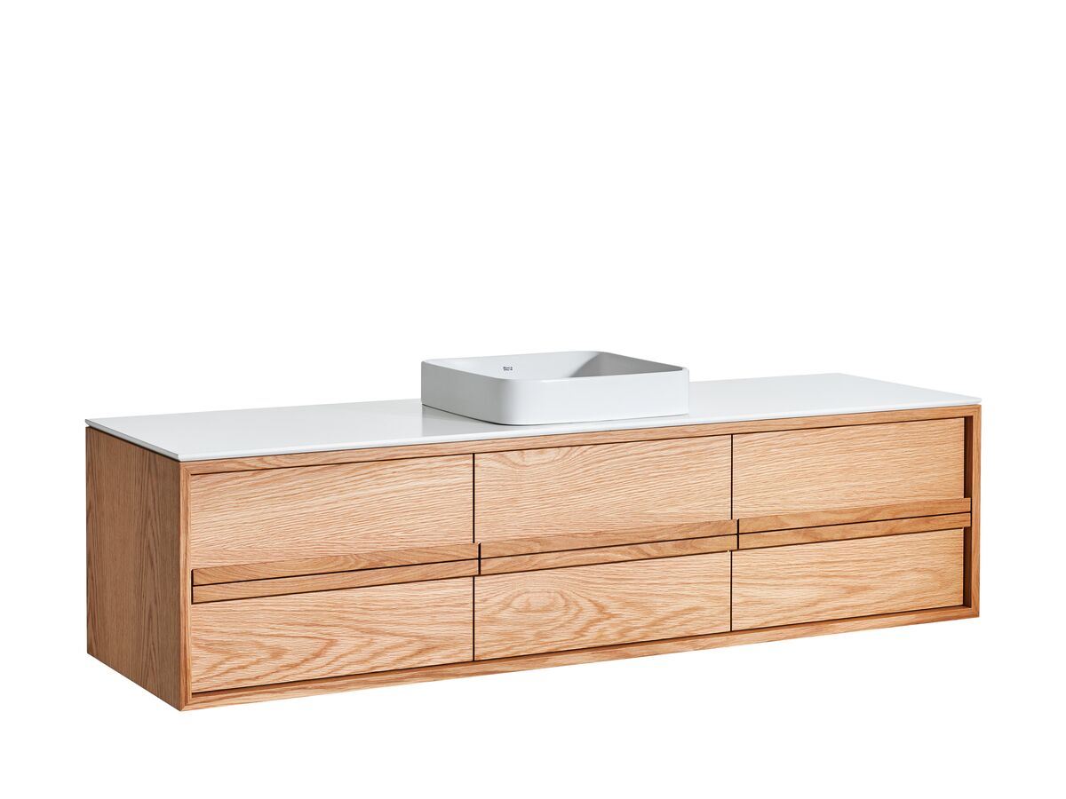 reece ISSY Z8 1301-1600mm x 450mm x 390mm Vanity Unit 4/5 Drawers Semi Inset Basin