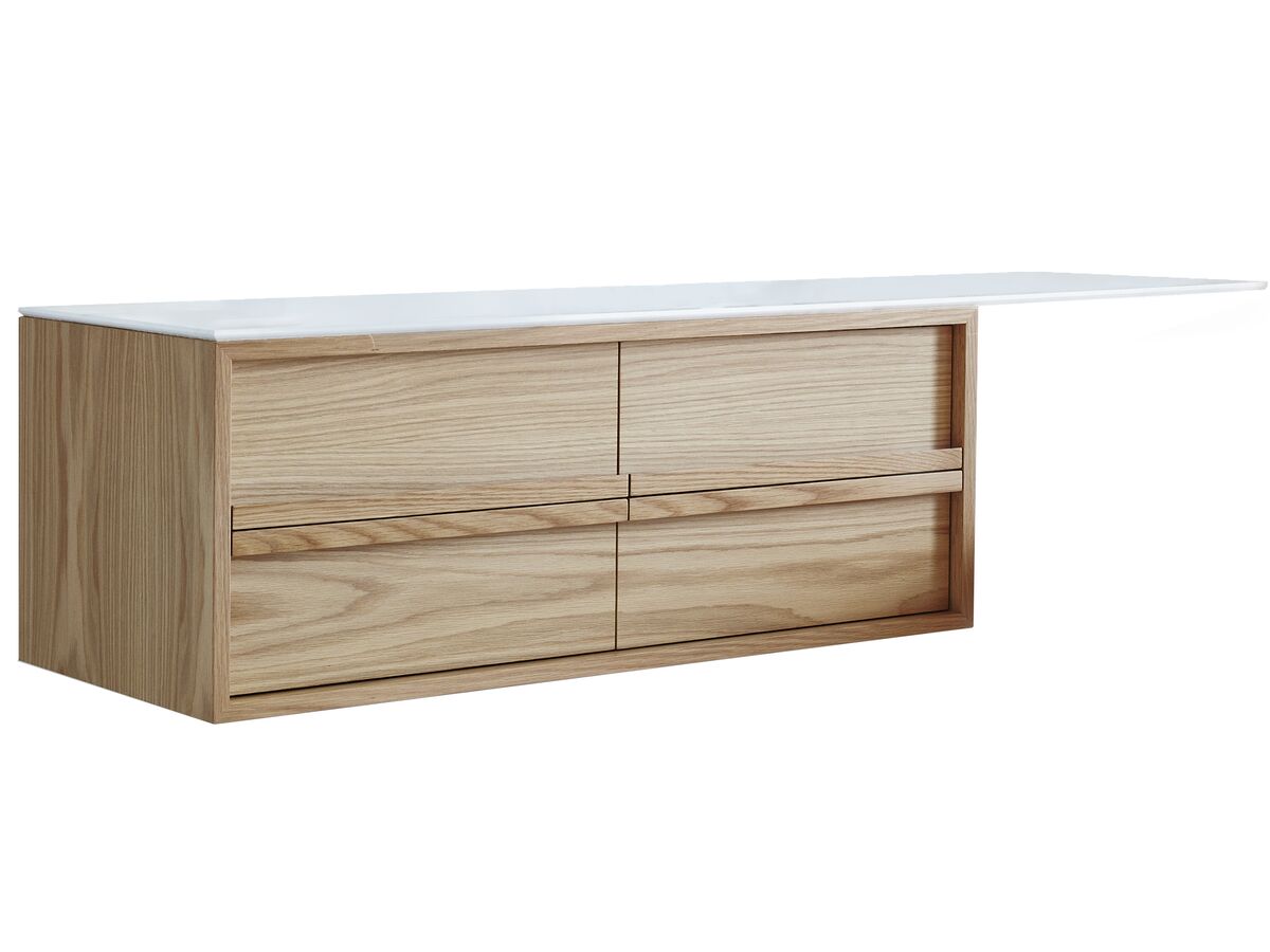 reece ISSY Z8 1500mm Vanity Unit 4 Drawers Extended Top Left or Right Hand
