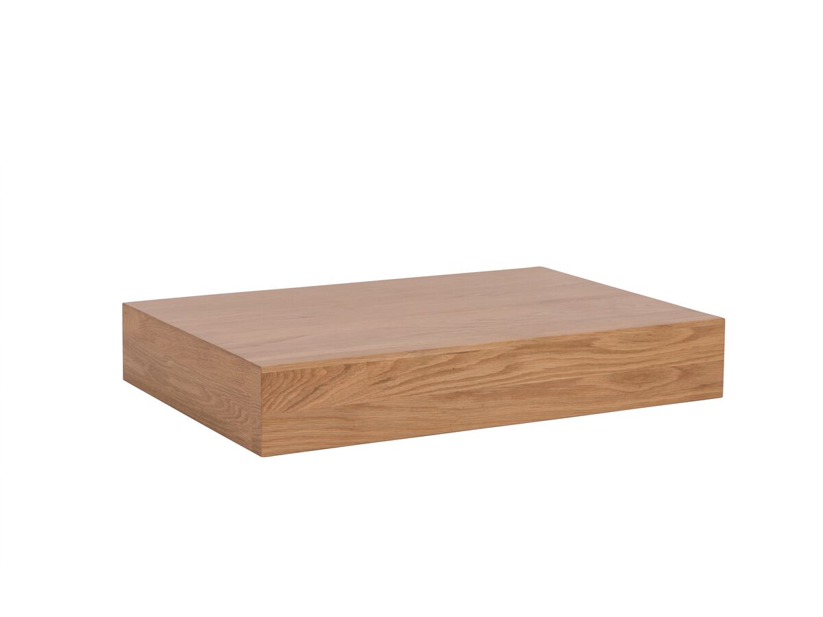 reece Kado Arc Basin Shelf 750mm x 500mm American Solid Oak