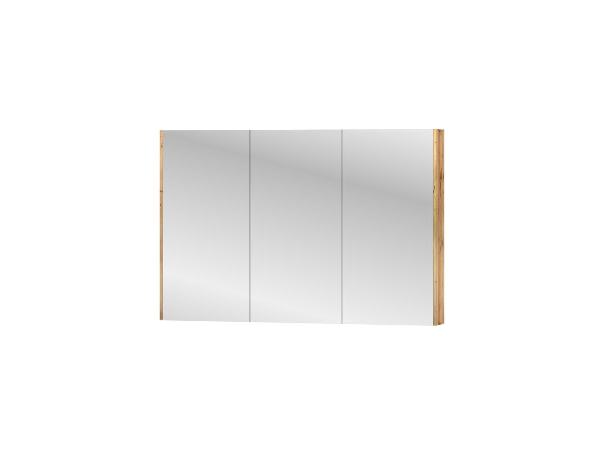 Reece Kado Arc Shaving Cabinet 1200mm X 800mm X 130mm 3 Door Australian Chestnut