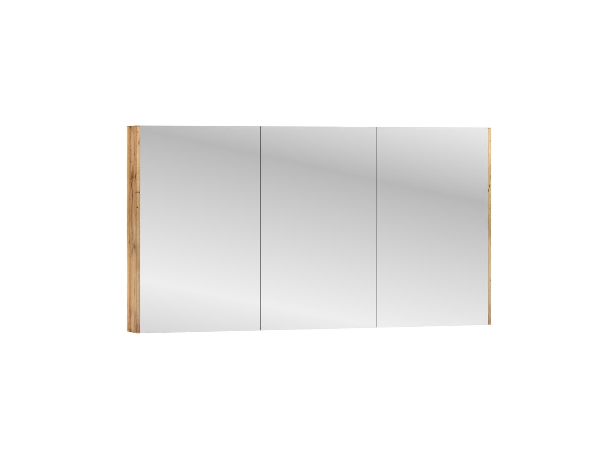 Reece Kado Arc Shaving Cabinet 1500mm X 800mm X 130mm 3 Door Australian Chestnut