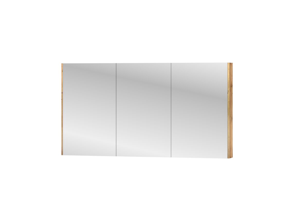Reece Kado Arc Shaving Cabinet 1500mm X 800mm X 130mm 3 Door Australian Chestnut