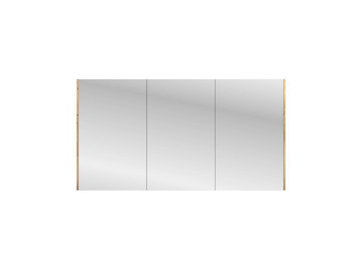 reece Kado Arc Shaving Cabinet 1500mm x 800mm x 130mm 3 Door Australian Chestnut