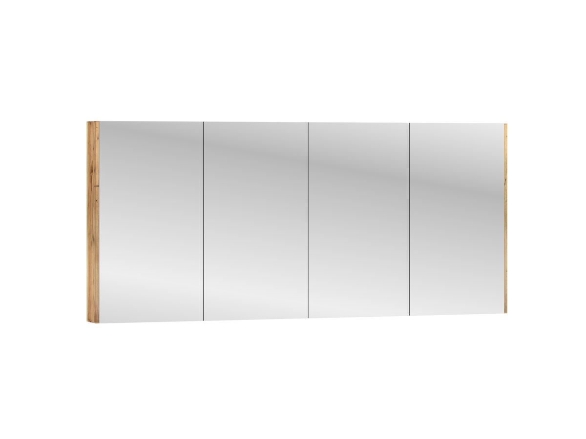 Reece Kado Arc Shaving Cabinet 1800mm X 800mm X 130mm 4 Door Australian Chestnut