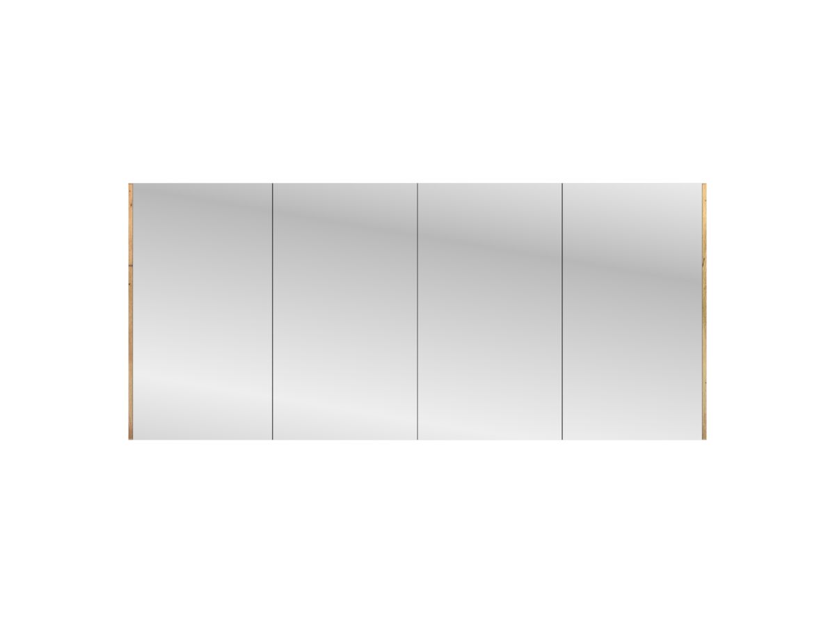 reece Kado Arc Shaving Cabinet 1800mm x 800mm x 130mm 4 Door Australian Chestnut