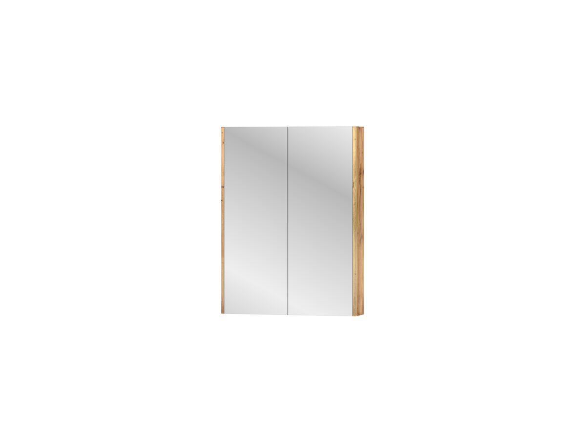 Reece Kado Arc Shaving Cabinet 600mm X 800mm X 130mm 2 Door Australian Chestnut