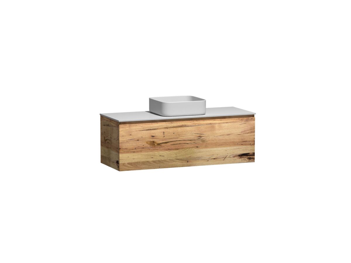 Reece Kado Arc Timber All Drawer 1200mm Vanity Unit Corian Top Australian Chestnut
