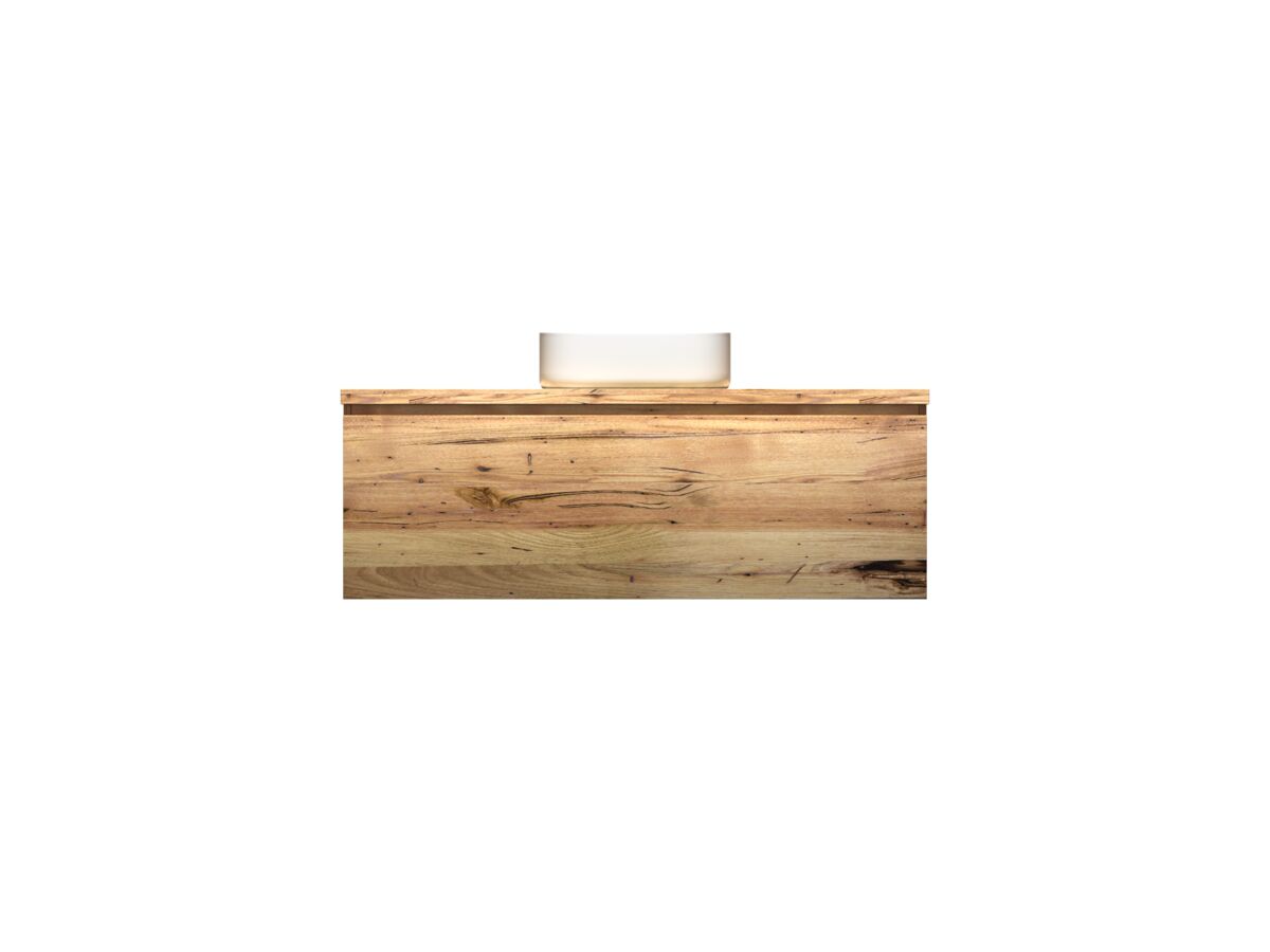 reece Kado Arc Timber All Drawer 1200mm Vanity Unit Timber Top Australian Chestnut