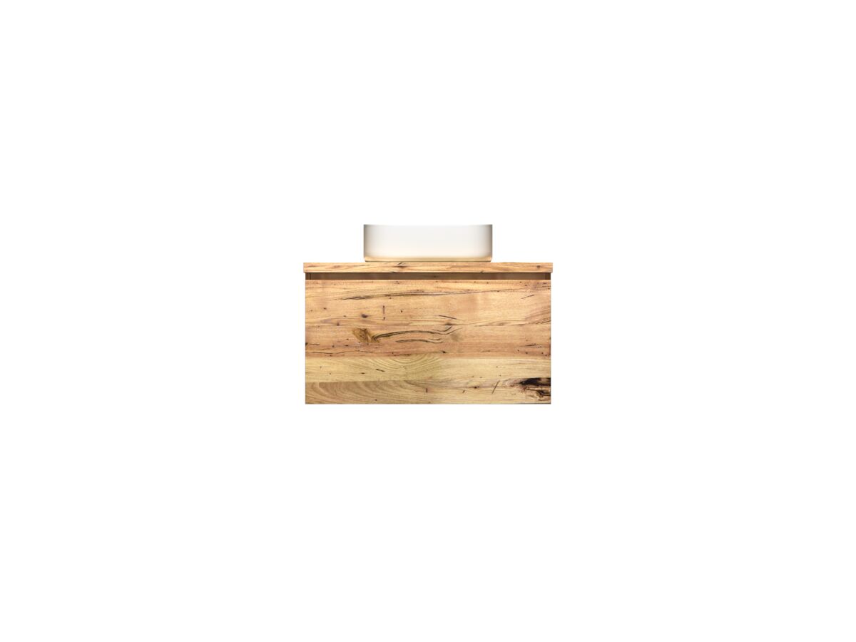 reece Kado Arc Timber All Drawer 750mm Vanity Unit Timber Top Australian Chestnut
