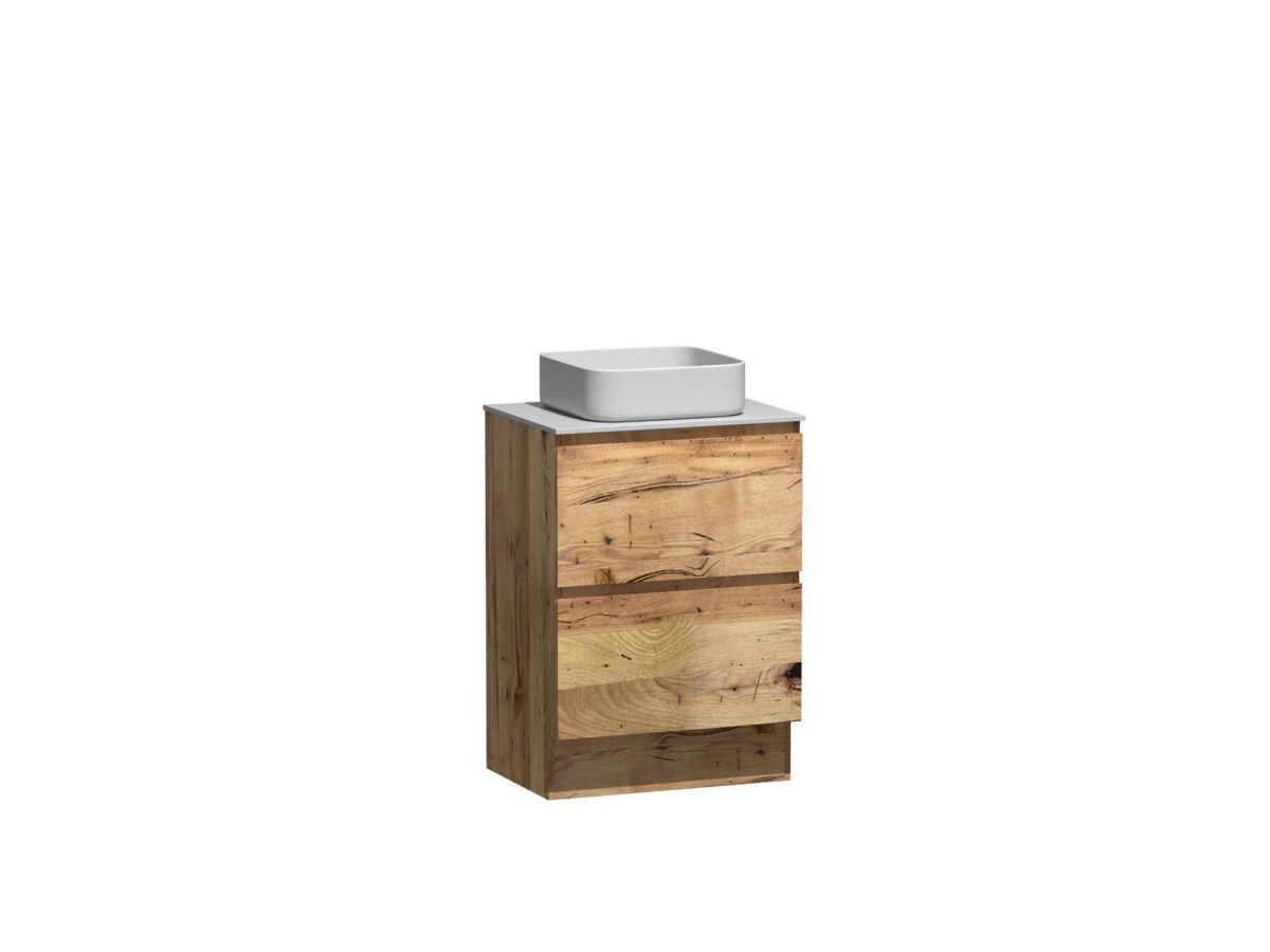 Reece Kado Arc Timber Vanity Unit With Kick 600mm Corian Top Australian Chestnut
