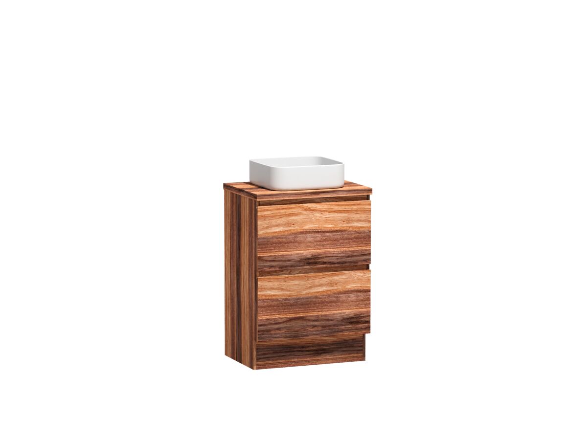 Reece Kado Arc Timber Vanity Unit With Kick 600mm Timber Top Red Tulip