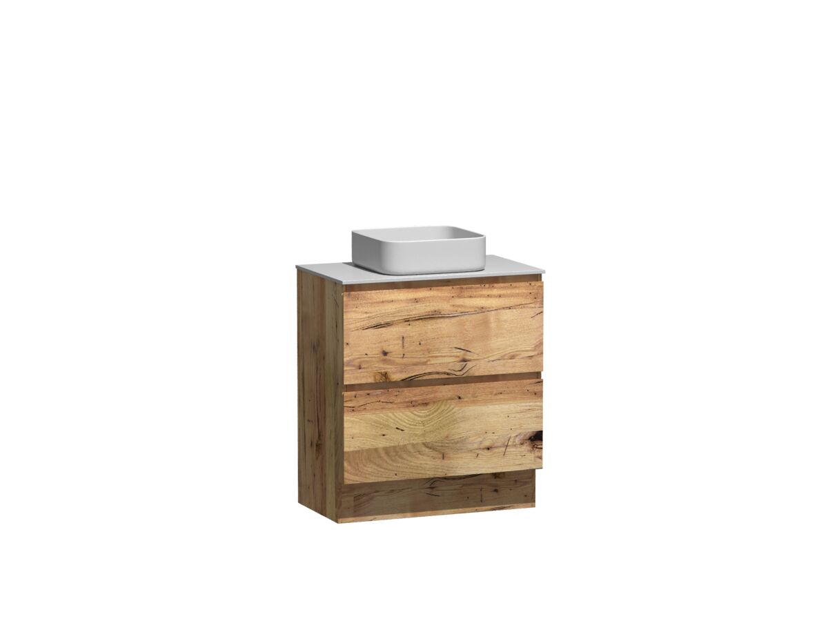 Reece Kado Arc Timber Vanity Unit With Kick 750mm Corian Top Australian Chestnut
