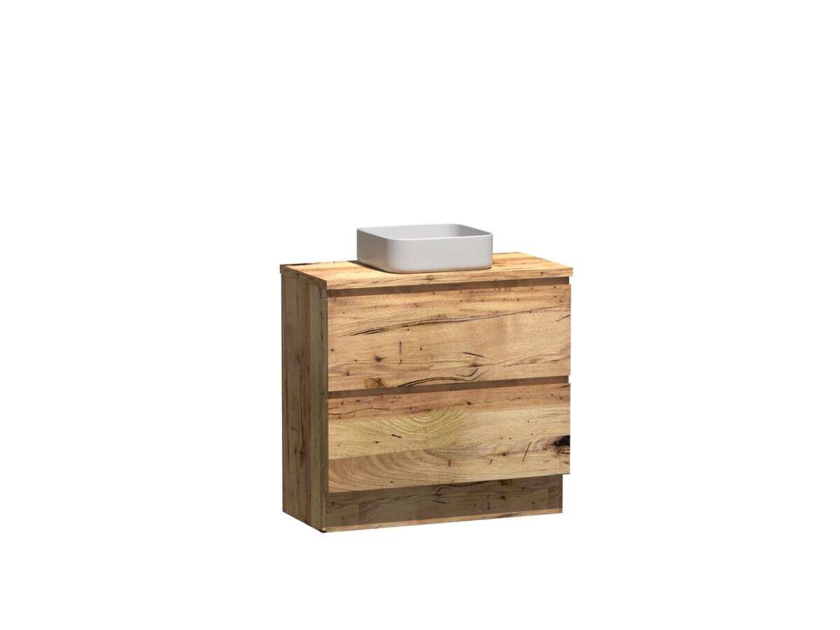 Reece Kado Arc Timber Vanity Unit With Kick 900mm Timber Top Australian Chestnut
