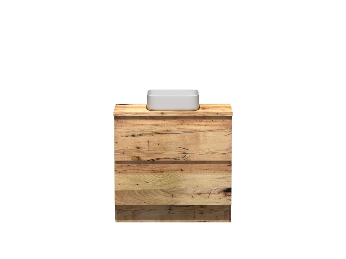 reece Kado Arc Timber Vanity Unit with Kick 900mm Timber Top Australian Chestnut