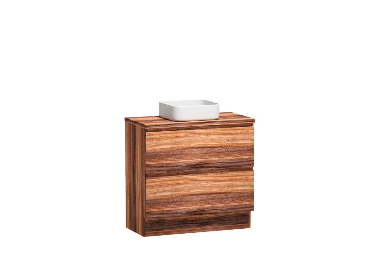 Reece Kado Arc Timber Vanity Unit With Kick 900mm Timber Top Red Tulip