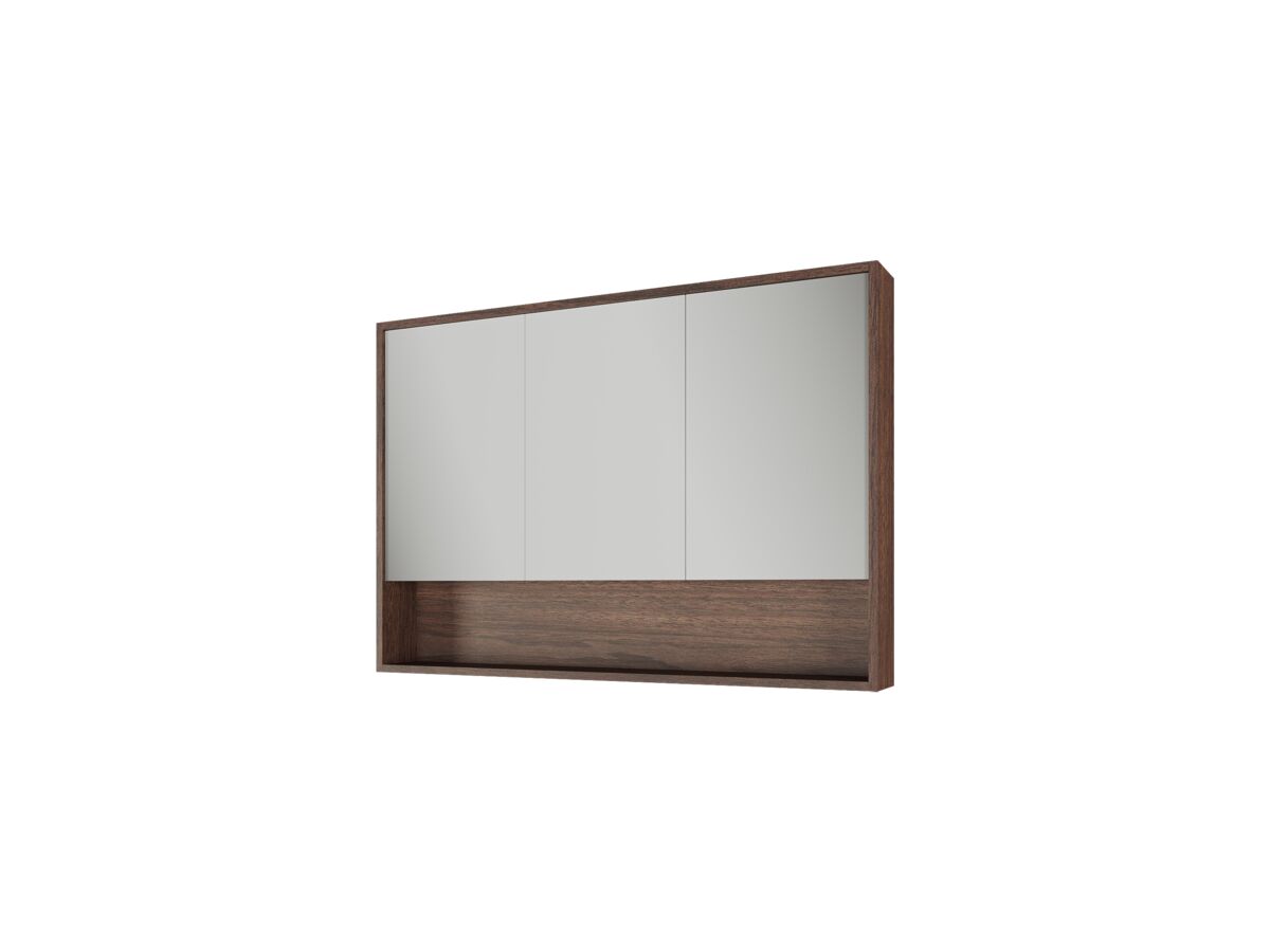 reece Kado Aspect 1200mm Mirror Cabinet Three Doors with Shelf and Surround View