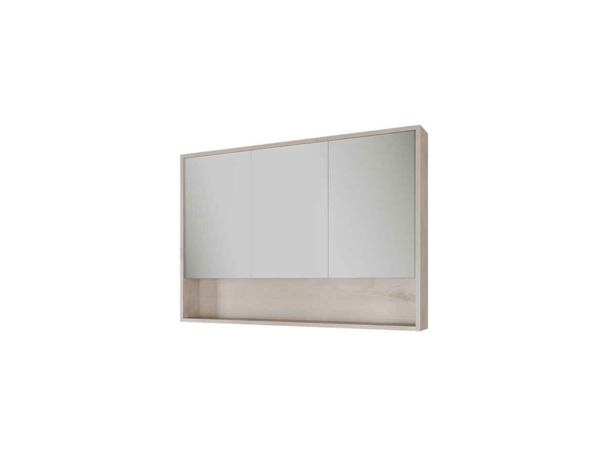 Reece Kado Aspect 1200mm Mirror Cabinet Three Doors With Shelf And Surround View