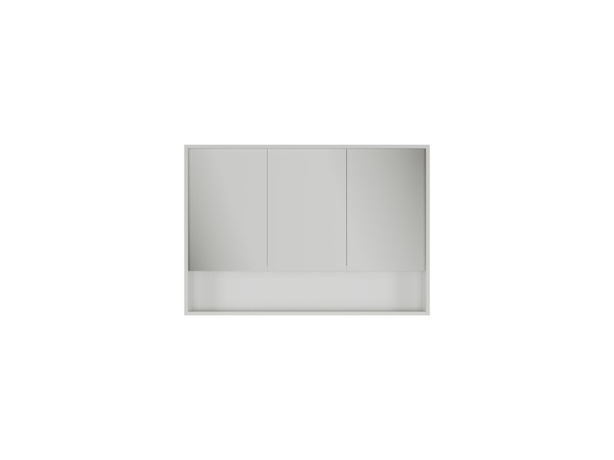 Reece Kado Aspect 1200mm Mirror Cabinet Three Doors With Shelf And Surround View