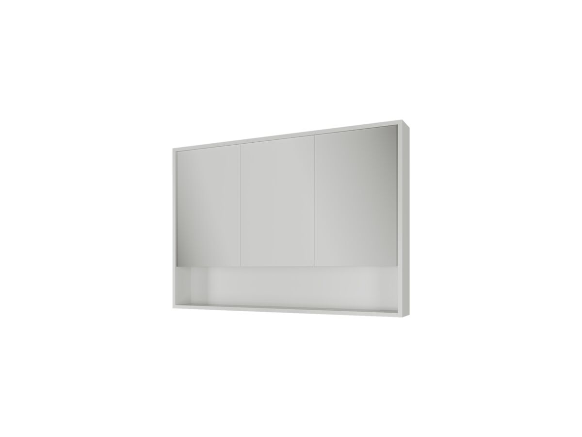 Reece Kado Aspect 1200mm Mirror Cabinet Three Doors With Shelf And Surround View
