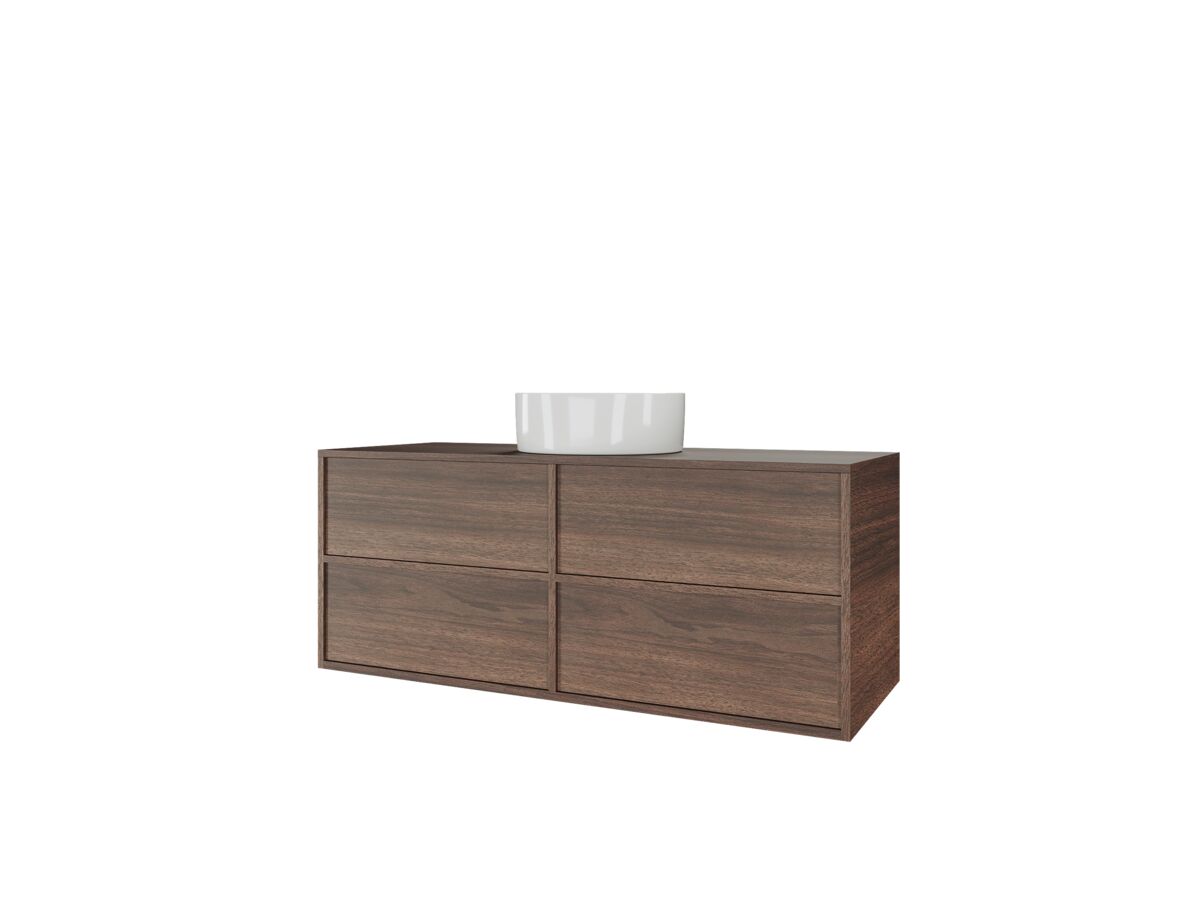 Reece Kado Aspect 1200mm Wall Hung Vanity Unit Timber Top