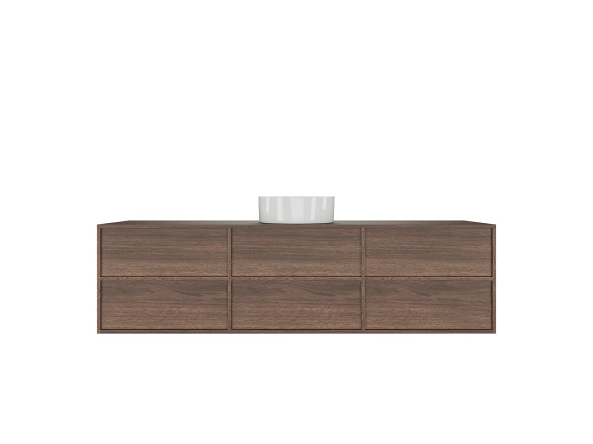 Reece Kado Aspect 1800mm Wall Hung Vanity Unit Single Bowl Timber Top