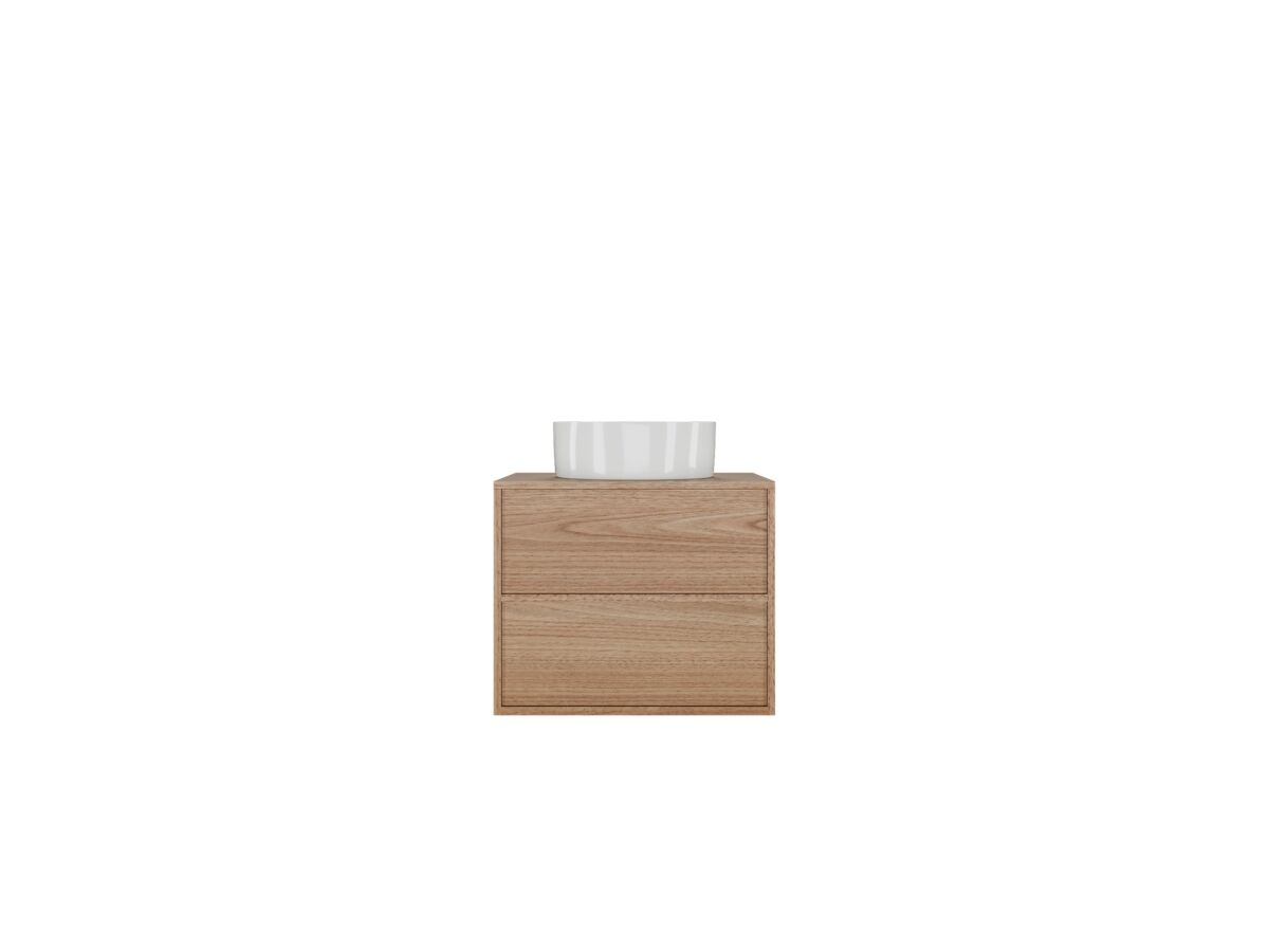 Reece Kado Aspect 600mm Wall Hung Vanity Unit Timber Top