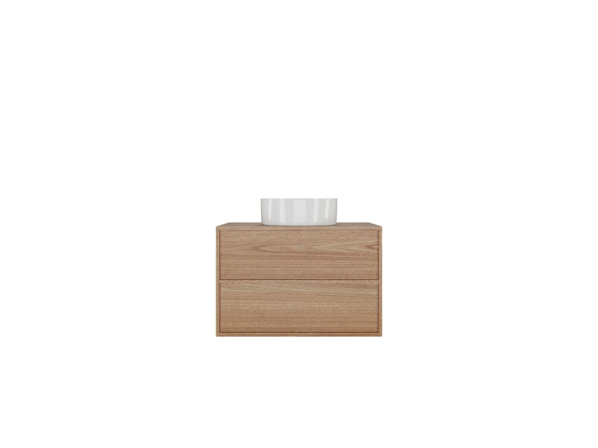 Reece Kado Aspect 750mm Wall Hung Vanity Unit Timber Top