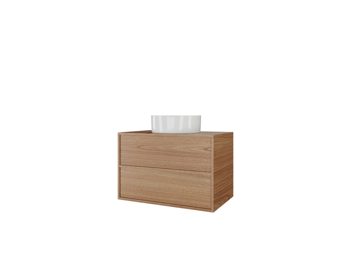 Reece Kado Aspect 750mm Wall Hung Vanity Unit Timber Top