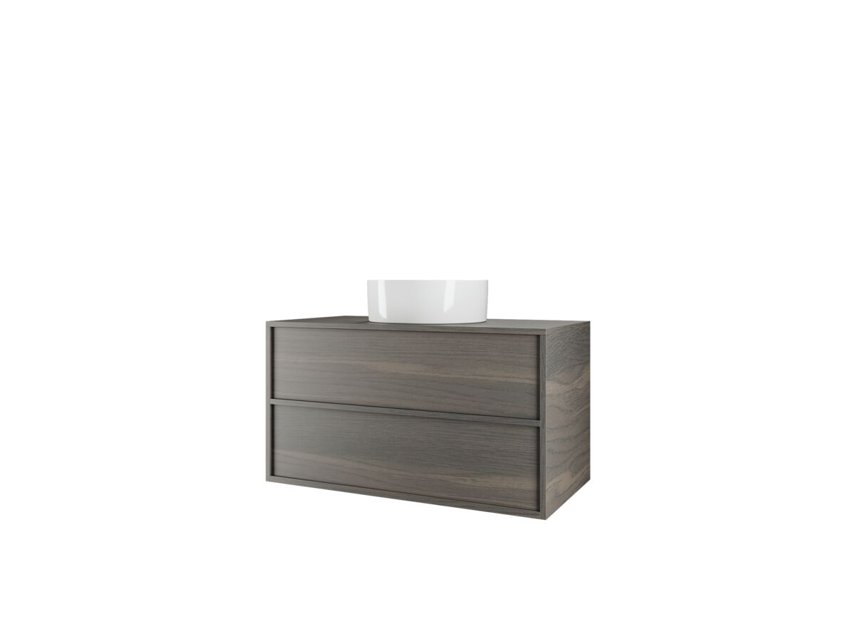 Reece Kado Aspect 900mm Wall Hung Vanity Unit Timber Top