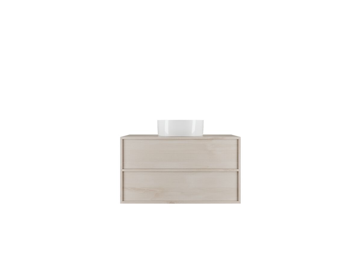 Reece Kado Aspect 900mm Wall Hung Vanity Unit Timber Top