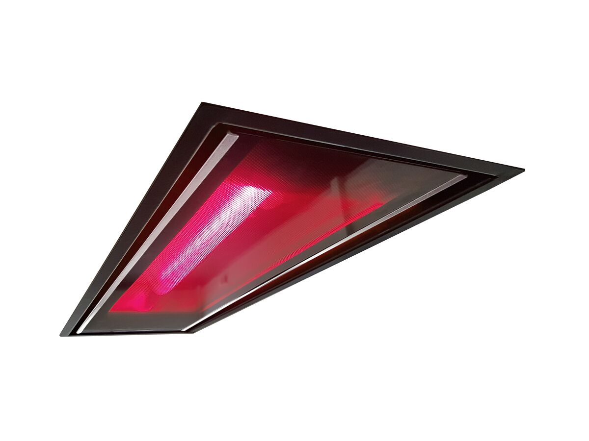 reece Kado Aspect Flush Mount Glass Panel Heater Black