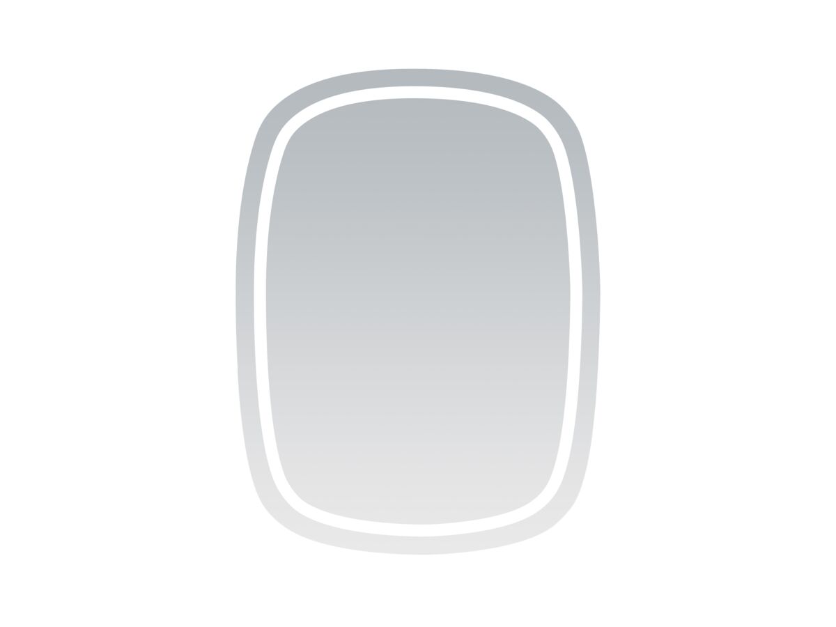 reece Kado Aspect Soft Rectangle Veil LED Mirror 800mm x 600mm